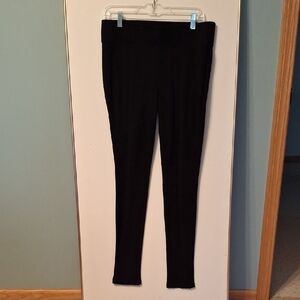 Classic Wide Waist Band Black Leggings